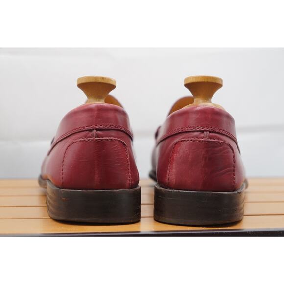 Rare TOD\'S Italy Men Red Leather Penny Loafers Size 11 M main image 6